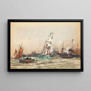 Charles Edward Dixon - With Wind And Tide Greenwich.webp