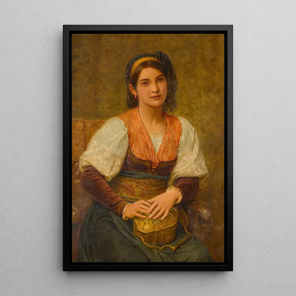 Reproduktion av målningen Le Scaldino - Charles Edward Perugini