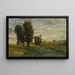 Auvers, les Plumets - Charles François Daubigny — inramlat konstverk på väggen
