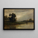 Bords de l'Oise - Charles François Daubigny — inramlat konstverk på väggen