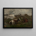 kor i betesmarken - Charles François Daubigny — inramlat konstverk på väggen