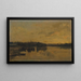 La rivière le soir - Charles François Daubigny — inramlat konstverk på väggen