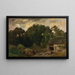 Le Tonnelier - Charles François Daubigny — inramlat konstverk på väggen