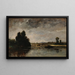 Landskap vid åskskurar - Charles François Daubigny — inramlat konstverk på väggen