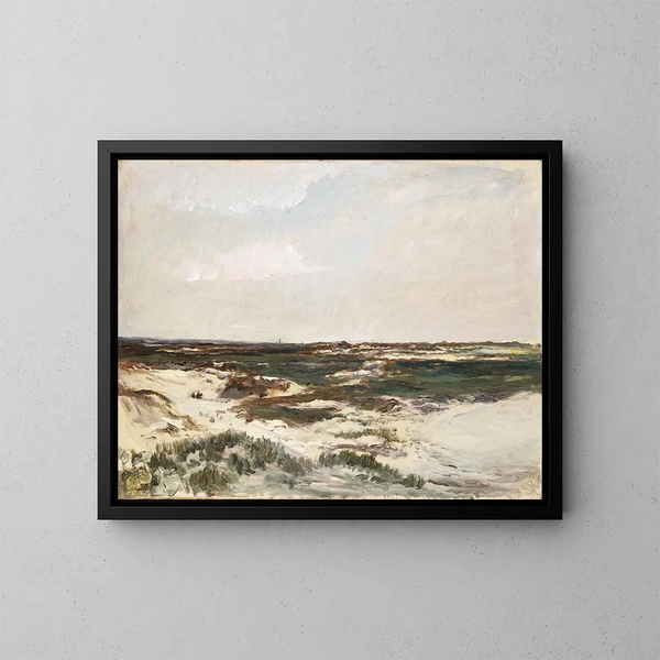 Les Dunes à Camiers - Charles François Daubigny — inramlat konstverk på väggen