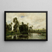 Le Bord de l'étang - Charles François Daubigny — inramlat konstverk på väggen