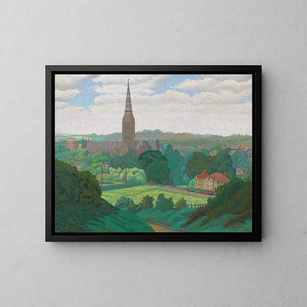 Salisbury - Charles Ginner — inramlat konstverk på väggen