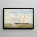 Le schooner Viking du Royal Yacht Squadron à l'ancre au large de Cowes - Charles Gregory — inramlat konstverk på väggen