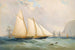 La goélette du Royal Yacht Squadron Viking au large des Needles - Charles Gregory — vy av konstverket