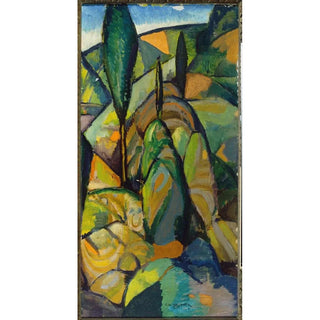 Reproduktion av målningen abstrakt landskapsbild - Charles H. Walther