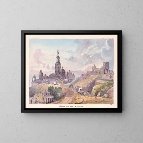 Entré de la ville de Carmona - Charles Hamilton Smith — inramlat konstverk på väggen