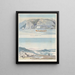 Rive nord du Grand lac des Esclaves et vue vers la mer depuis l'île de Montréal - Charles Hamilton Smith — inramlat konstverk på väggen