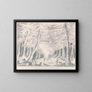Charles Hamilton Smith - Resting Place at Night in the Northern Expedition.webp