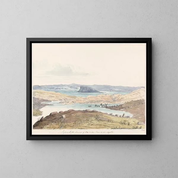 Lac de Sussex - Charles Hamilton Smith — inramlat konstverk på väggen