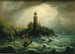 Vy över havet från Cape Poge fyr - Charles Hubbard — vy av konstverket