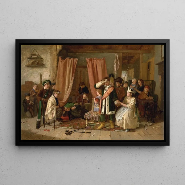 Charles Hunt - Children Acting the Play Scene from Hamlet Act II Scene ii.webp