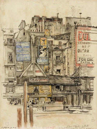 Charles Jouas - Place Saint Andr des Arts pendant les travaux du mtro.webp