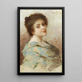 Charles Landelle - Portrait of a young woman.webp