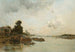 Vue de la Seine à Paris - Charles Lapostolet — vy av konstverket