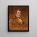 Washington Irving - Charles Loring Elliott — inramlat konstverk på väggen