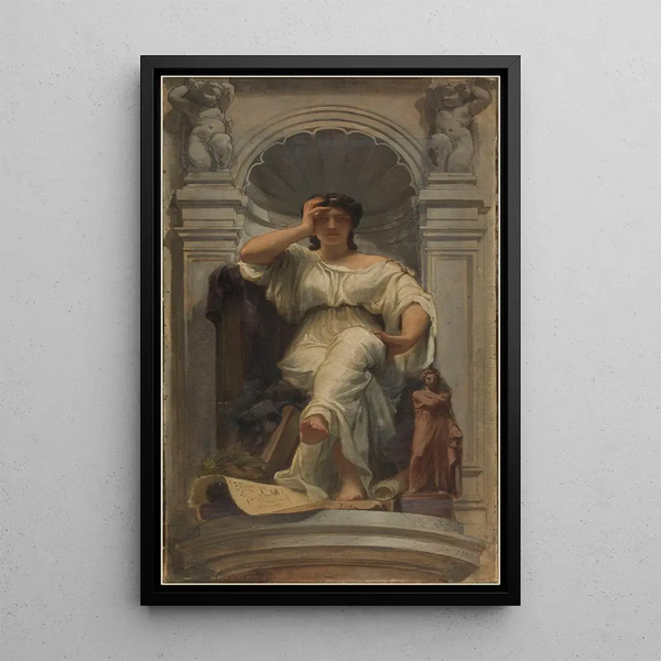 La pensée ou l'architecture - Charles Louis Müller — inramlat konstverk på väggen