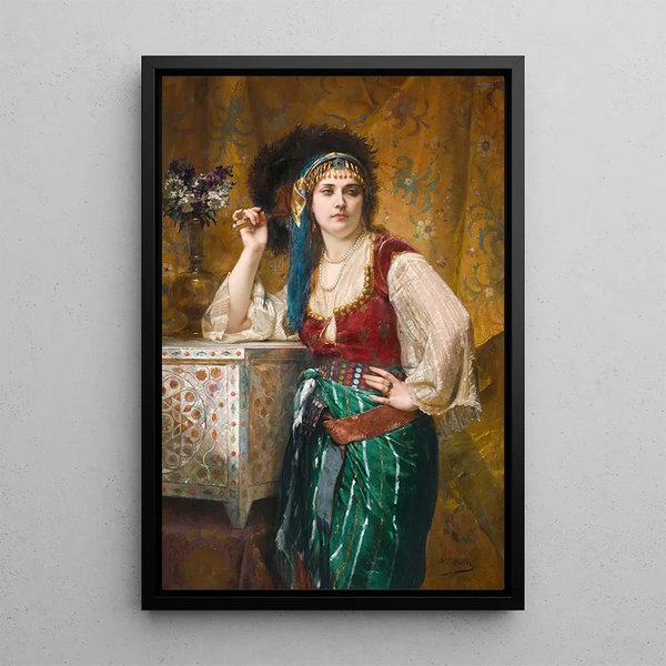 Reproduktion av målningen Odalisque - Charles Louis Müller