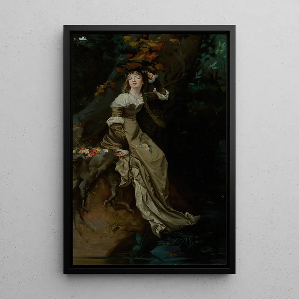 Reproduktion av målningen Ophélie - Charles Louis Müller