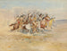 Blackfeet krigsgemenskapen - Charles Marion Russell — vy av konstverket