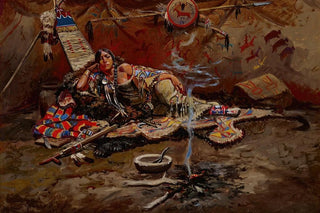 Charles Marion Russell - Waiting and Mad.webp