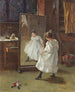 Le miroir de l'atelier - Charles Martin Hardie — vy av konstverket