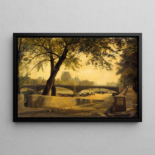 Charles Mercier - Le Pont de Solfrino et le Pavillon de Flore vus du quai dOrsay.webp