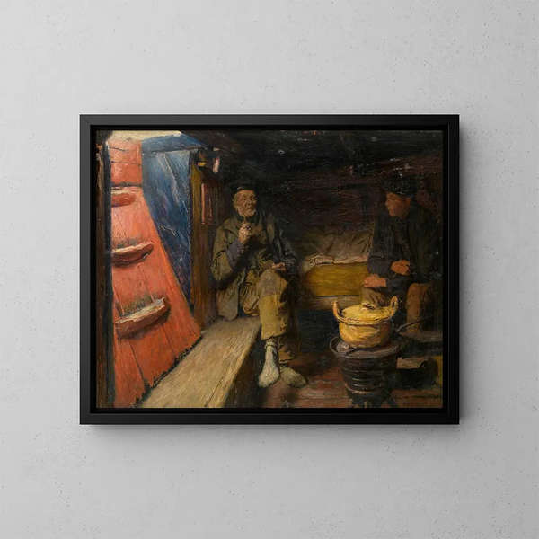 Saloon - Charles Mertens — inramlat konstverk på väggen