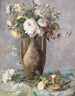 Komposition med blommor och ljusstake - Charles Monginot — vy av konstverket