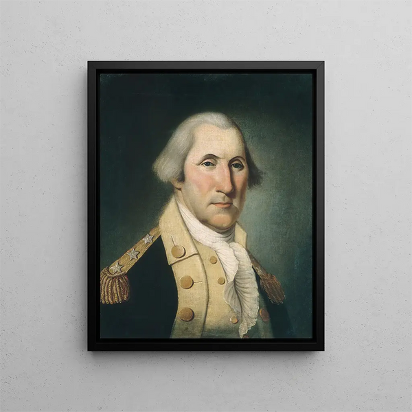 George Washington - Charles Peale Polk — inramlat konstverk på väggen