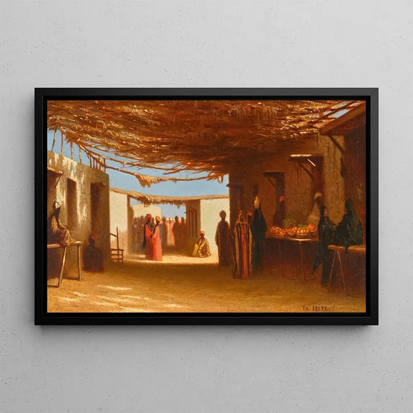 Charles Thodore Frre - A Bazaar in Cairo.webp