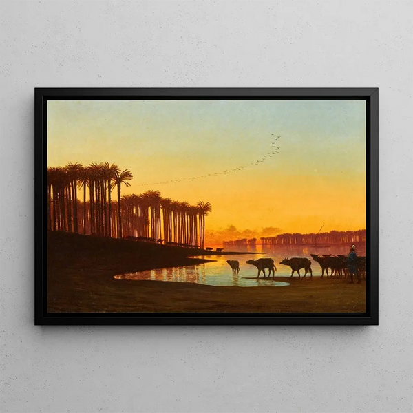 Charles Thodore Frre - Dawn on the Nile.webp