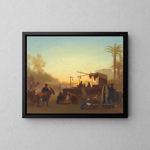 Marche au Caire - Charles Théodore Frère — inramlat konstverk på väggen