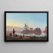 Vue de l'île de Philae Nubie - Charles Théodore Frère — inramlat konstverk på väggen