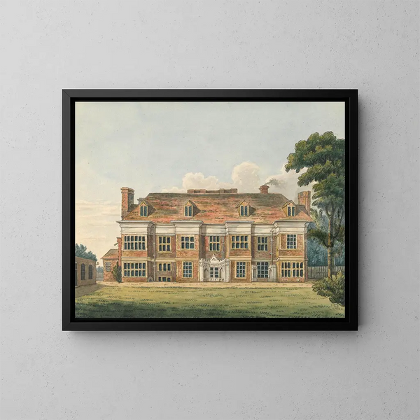 Maison d'Ealing, Middlesex - Charles Tomkins — inramlat konstverk på väggen