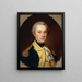 General William North - Charles Willson Peale — inramlat konstverk på väggen
