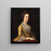 Margaret Strachan Mme Thomas Harwood - Charles Willson Peale — inramlat konstverk på väggen