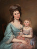 Peggy Sanderson Hughes och hennes dotter - Charles Willson Peale — vy av konstverket