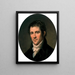 Portrait de Benjamin Henry Latrobe - Charles Willson Peale — inramlat konstverk på väggen