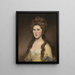 Rebecca Bryan White Mme John White - Charles Willson Peale — inramlat konstverk på väggen