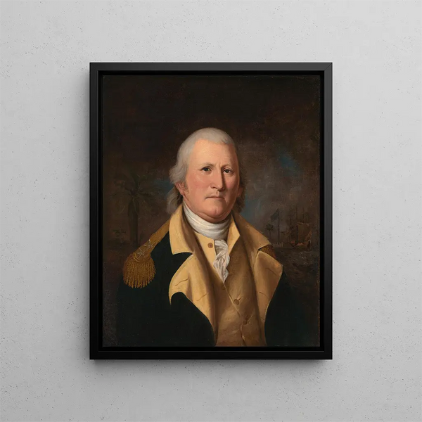 William Moultrie - Charles Willson Peale — inramlat konstverk på väggen