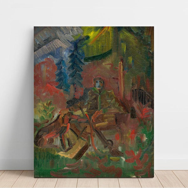 Chasseur au repos - Arnold Peter Weisz-Kubínčan | Reproduction Tableau Décoration murale affiche copie