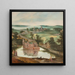 Château dans un paysage avec un berger - Jacob Grimmer — inramlat konstverk på väggen