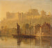 Windsor Castle från Themsen - William Daniell — vy av konstverket