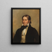 David Crockett - Chester Harding — inramlat konstverk på väggen
