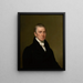 James Monroe - Chester Harding — inramlat konstverk på väggen